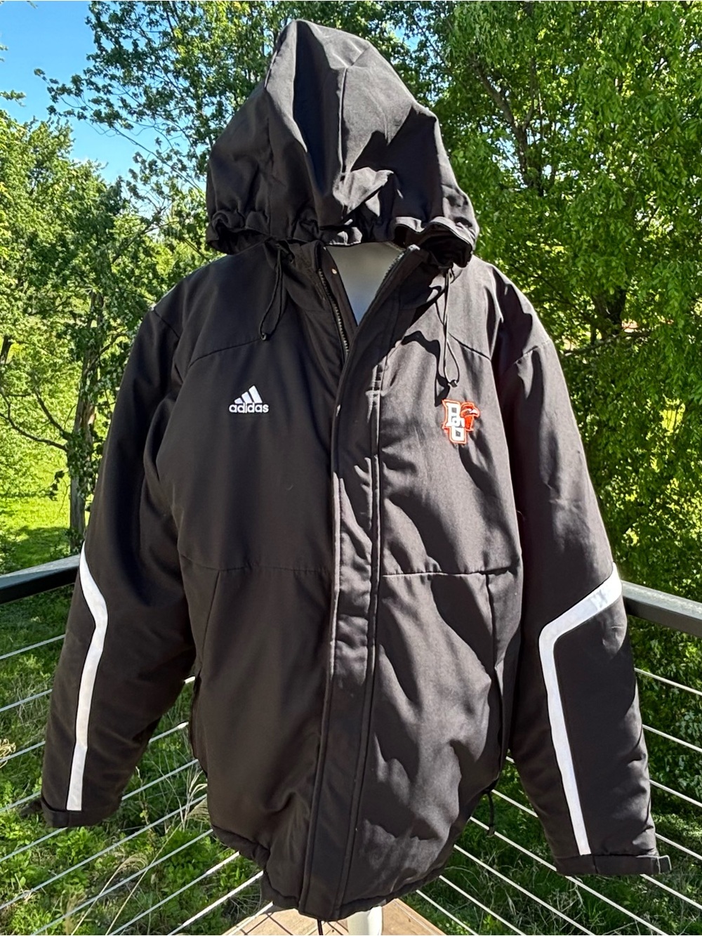 Adidas Bowling Green Falcons Hooded Winter Jacket XL🧡🦅🤎